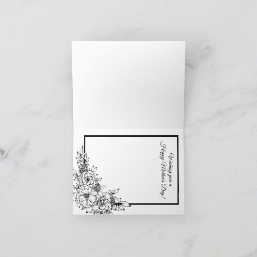 Tageskarte für Mütter Dankeskarte (Innenseite)