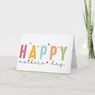 Tageskarte für niedliche Mütter Dankeskarte