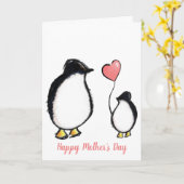 Tageskarte für niedliche Pinguin Karte (Gelbe Blume)