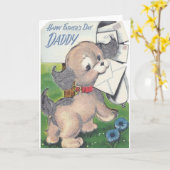 Tageskarte für Papa Vintag Karte (Gelbe Blume)