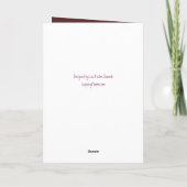 Tageskarte für Sonnenblumen, Daisy und Mohnmütter Karte (Rückseite)