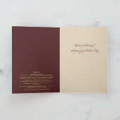 Tageskarte für Sonnenblumen, Daisy und Mohnmütter Karte (Innenseite)