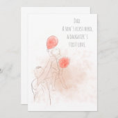 Tageskarte für Vater und Kind Einladung (Vorne/Hinten)