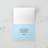 Tageskarte für Verwaltungspersonal — Strand Dankeskarte (Innenseite)