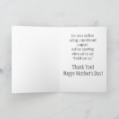 Tageskarte für Vintage Mama Karte (Innenseite)