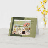 Tageskarte für Vintage Mütter Karte (Gelbe Blume)