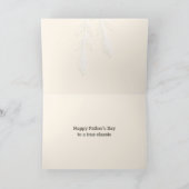 Tageskarte für Vintage Väter Einladung (Innenseite)