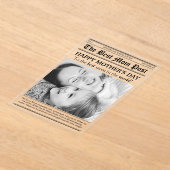 Tageskarte für Vintage Zeitungsmütter Acryleinladungen (Ablage )