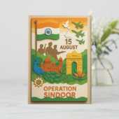 Tageskarte "Operation Sindown Independence Day" (Stehend Vorderseite)