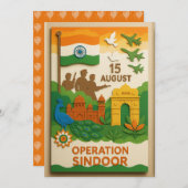 Tageskarte "Operation Sindown Independence Day" (Vorne/Hinten)