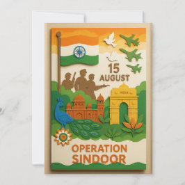 Tageskarte "Operation Sindown Independence Day"