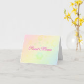 Tageskarte "süßer Mutter-" Mutter - Schablone - Karte (Gelbe Blume)