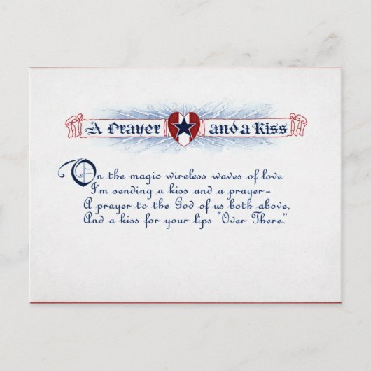 TAGESKARTE Vintag VALENTINE Feiertagspostkarte (Vorderseite)