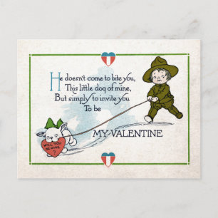 TAGESKARTE Vintag VALENTINE Feiertagspostkarte