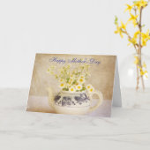 Tageskarten einer Teekanne Karte (Gelbe Blume)