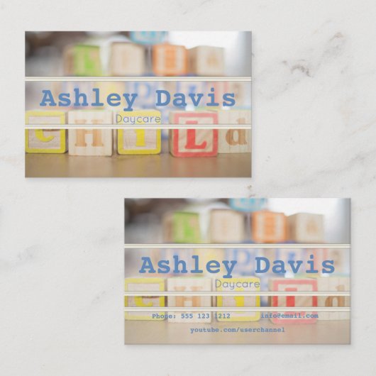 Tageskarten Visitenkarte (Vorne/Hinten)