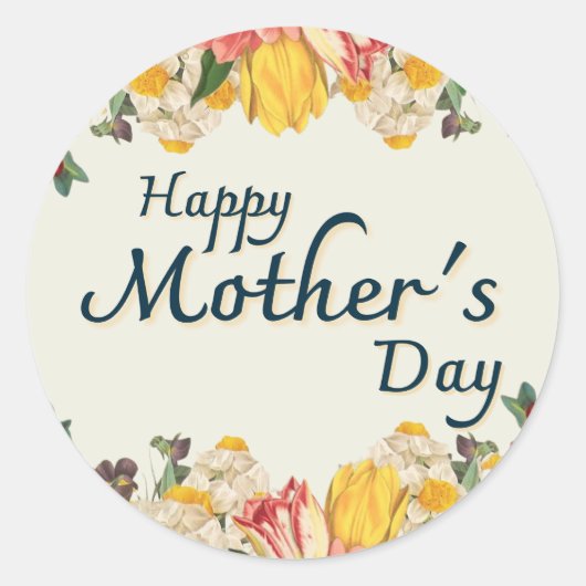 Tageskleber für Mütter Runder Aufkleber (Vorderseite)