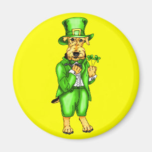 Tageskobold Airedales Terrier St Patrick Magnet
