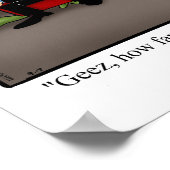 Tageslicht sparen Zeit Spaß Poster Geschenk (Ecke)