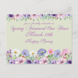 Tageslicht spart Zeit verändern Erinnerung Postkarte