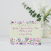 Tageslicht spart Zeit verändern Erinnerung Postkarte (Stehend Vorderseite)