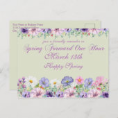 Tageslicht spart Zeit verändern Erinnerung Postkarte (Vorne/Hinten)