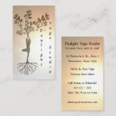 Tageslicht-Yoga-Studio-Visitenkarte Visitenkarte (Vorne/Hinten)