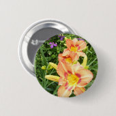 Tageslilie 18 ~ Knopf Button (Vorne & Hinten)