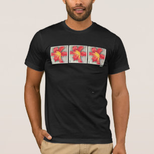 Tageslilie Pointillistische Kunst am Shirt