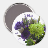 Tagesmagnet "Grüne und Lila Mütter" Magnet (Vorderseite/Rückseite)