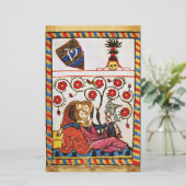 TAGESMONOGRAMM DER ETERNAL LIEBE VALENTINE BRIEFPAPIER (Stehend Vorderseite)