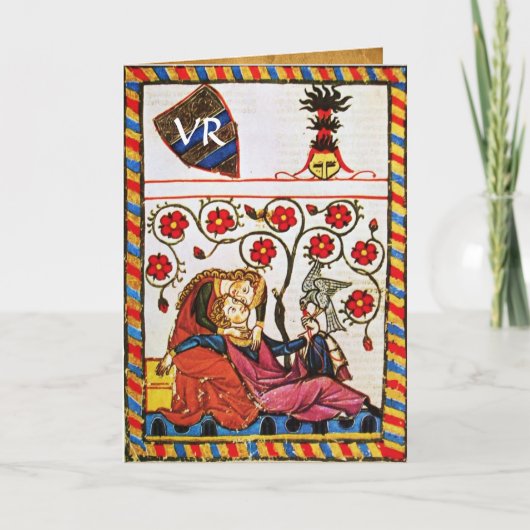 TAGESMONOGRAMM DER ETERNAL LIEBE VALENTINE FEIERTAGSKARTE (Vorderseite)