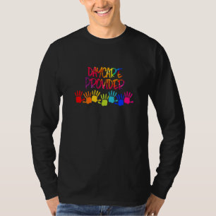 Tagesmutter Tie-Dye-Hand-70er-Outfit für Lehrer T-Shirt