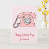 Tagesname der Vintagen Telefonmutter anpassbar Karte (Gelbe Blume)