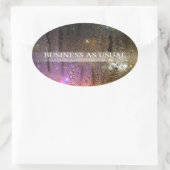 Tagesordnung Ovaler Aufkleber (Tasche)