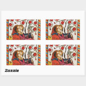 TAGESPARKMENT DER ETERNAL LIEBE VALENTINE RECHTECKIGER AUFKLEBER (Blatt)