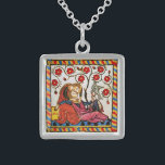 TAGESPARKMENT DER ETERNAL LIEBE VALENTINE STERLING SILBERKETTE<br><div class="desc">Eine farbenfrohe, ausdrucksvolle antike Kunst: mittelalterliche, heraldische deutsche Miniatur von 1200 romantischen Liebhabern in einem Blumengarten mit einem weißen Vogel, vermischt mit alten braunen Pergamenteffekten. Leicht zu gestalten als Hochzeitszeremonie, Brautankündigung, Platzkarten , rett-the-date , Dankeschön-Karte , Brautparty, romantische Duschen, romantische Verlobung, romantische Duschen, Jubild, Jubild, Jubiläen, Jubiläen Sie können sich...</div>
