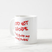 Tagespass Lustiger Becher Kaffeetasse (Vorderseite Links)
