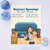 Tagespflege-Eröffnung Werbeaktion Flyer (Einzeln)