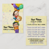 Tagespflege. Kinderbetreuung. Babysitting. Werbeka Visitenkarte (Vorne/Hinten)