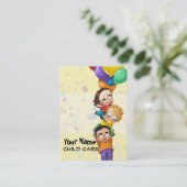 Tagespflege. Kinderbetreuung. Babysitting. Werbeka Visitenkarte (Stehend Vorderseite)