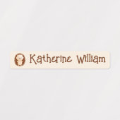 Tagespflege/Süße Tier nach Maß wasserdicht Etiketten (Design 1)