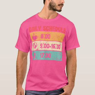 Tagesplan Billard 8-Ball 9-Ball Pool Billiard T-Shirt