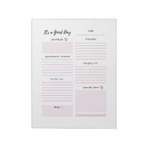 Tagesplan To-Do-Liste Notizblock