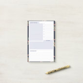 Tagesplanentwurf Post-it Klebezettel (Auf Schreibtisch)