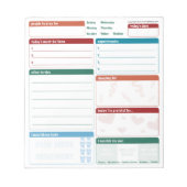 Tagesplaner 5x5 Alle Englisch Notizblock (Vorderseite)