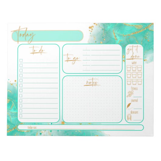 Tagesplaner Abreißen Notepad Notizblock (Vorderseite)