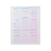 Tagesplaner - Arbeitsorganisation und Zuhause Notizblock (Rotiert)