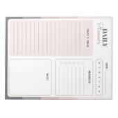 Tagesplaner Dusk Stripes Notizblock (Vorderseite)