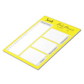 Tagesplaner gelb minimalistisch zu erledigen notizblock (angewinkelt)